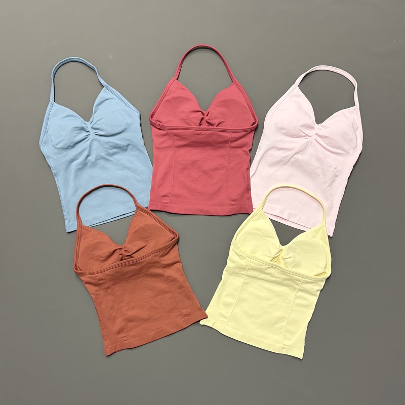 Suspender Tank Top - Spor salonu kadın spor kolsuz bluz
