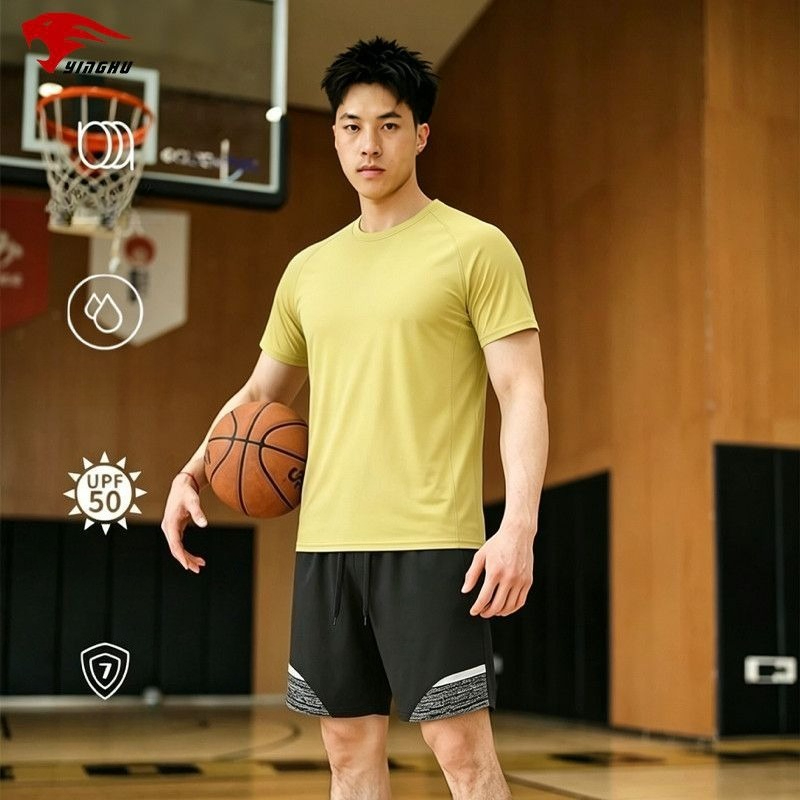 Compression Shorts Athletes - Fitness Takımı Atletik O-Yaka Dar Kesim