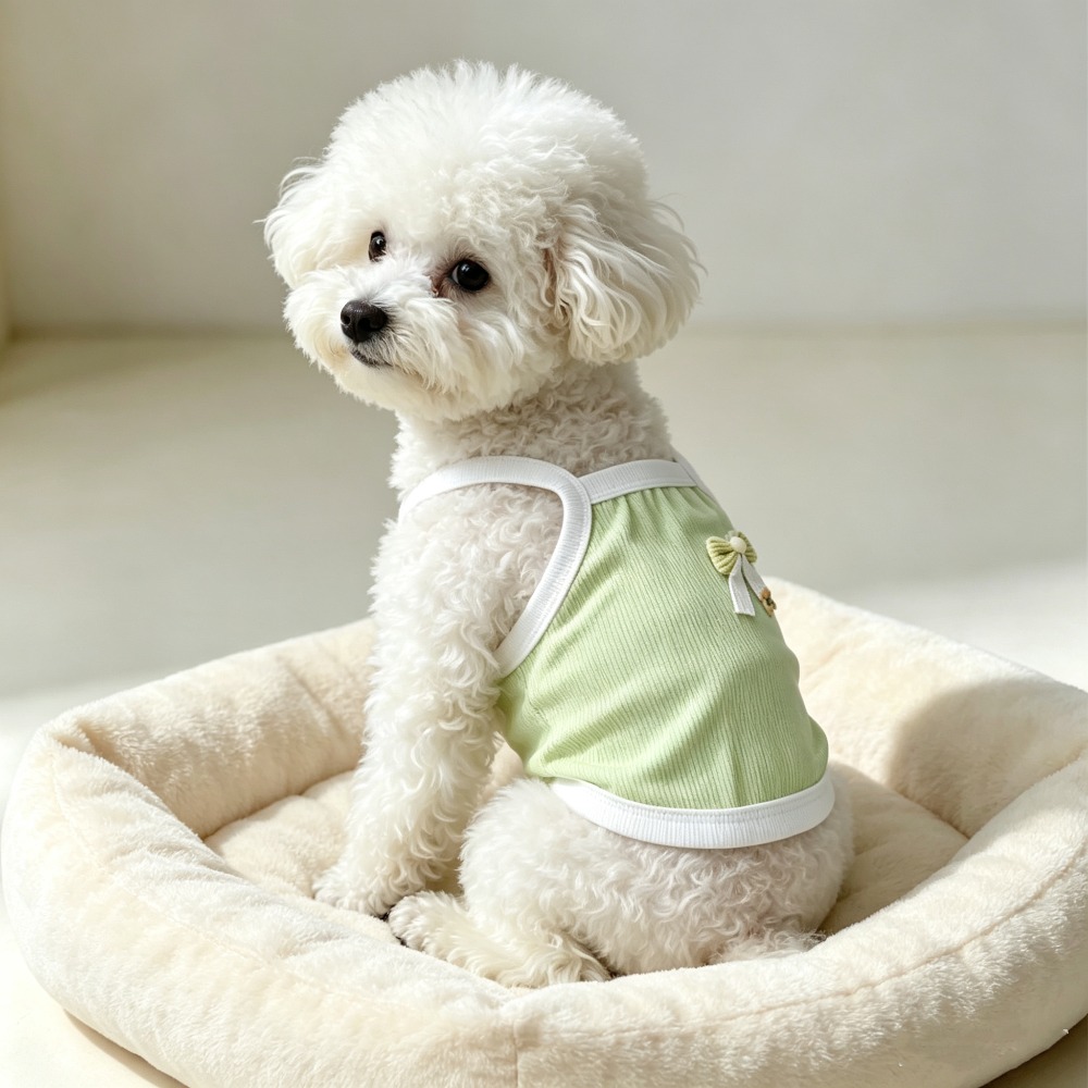 Tank Top Ribbed - 1 adet Açık Yeşil Nervürlü Pet