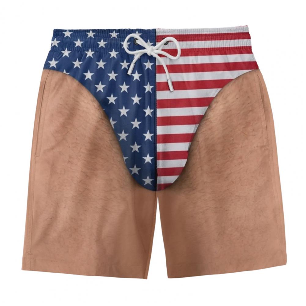 Amerikan Bayrağı Baskılı Plaj  - Bamboo Fiber Trunk incelemesi ve fiyatı
